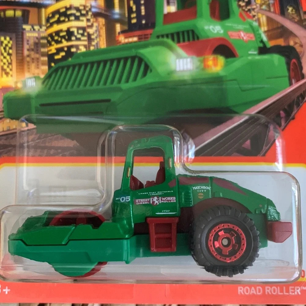 Matchbox Farm Machine Road Roller Construction Machine Vehicle Truck Green toy 🆕